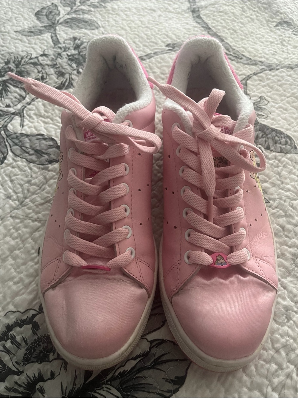 adidas Originals Miss Piggy Pink Women's Lace-Up Sneakers
